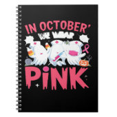 October We Wear Pink Nurse Breast Cancer Awareness Notitieboek (Voorkant)