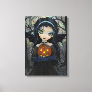 October Woods Halloween Vampier Canvas Print