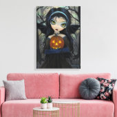 October Woods Halloween Vampier Canvas Print (Insitu (Woonkamer))