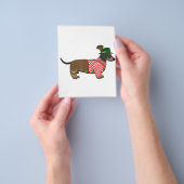 Octoberfest 2018 - Funny German Dachshund Costume Flyer (Hand)