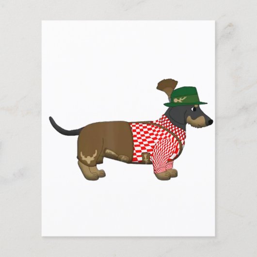 Octoberfest 2018 - Funny German Dachshund Costume Flyer (Voorkant)