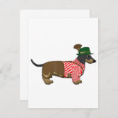 Octoberfest 2018 - Grappig Duits dachshond kostuum Kaart (Voorkant / Achterkant)
