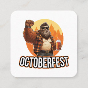Octoberfest Bigfoot Vierkante Visitekaartje