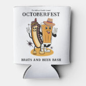 Octoberfest Brats and Beer Herfst Party Retro Blikjeskoeler (Voorkant)