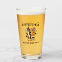 Octoberfest Brats and Beer Herfst Party Retro