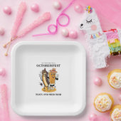 Octoberfest Brats and Beer Herfst Party Retro Papieren Bordje (Feest)