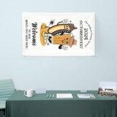 Octoberfest Brats and Beer Herfst Party Retro Spandoek (Beurs)