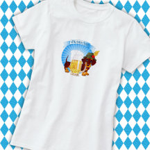 Octoberfest Dachshund Dames Basic T-shirt