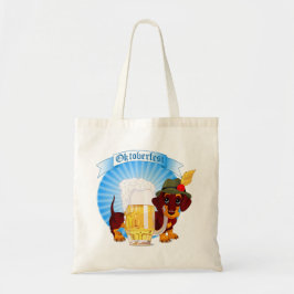 Octoberfest Dachshund Dog Canvas tas