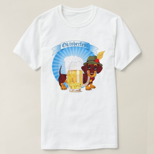 Octoberfest Dachsund T-Shirt (Design voorkant)