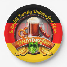 Octoberfest Festival Personaliseer Naam Jaar 9"Fee