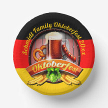 Octoberfest Festival Personaliseer Naam Jaar 9"Fee