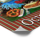 Octoberfest Poster van zeer oud briefkaart (Hoek)