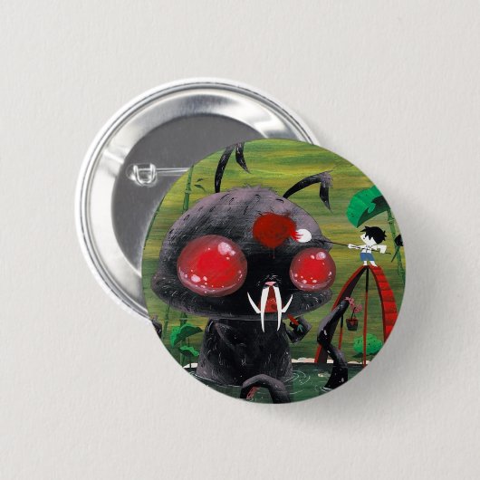 Octobunny Ronde Button 5,7 Cm (Voorkant /achterkant)