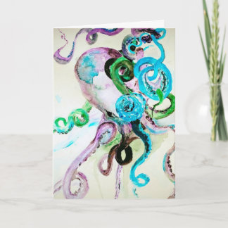 Octocolor Friendship Greeting Card Kaart