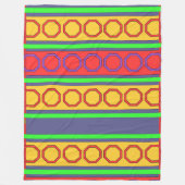 Octogon Herhaal Fleece Deken (Voorkant)