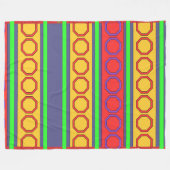 Octogon Herhaal Fleece Deken (Voorkant (Horizontaal))