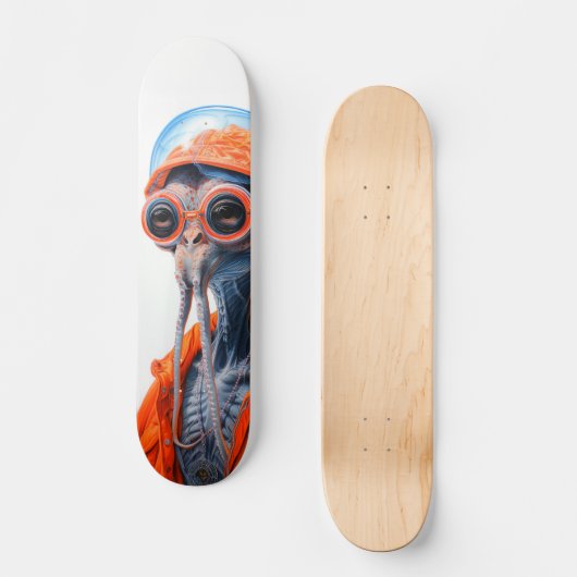 Octohipster 7 3/4" persoonlijk skateboard (Voorkant)