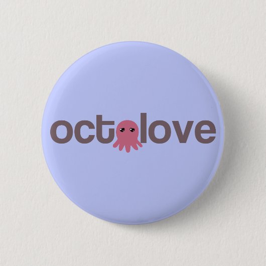 Octolove Ronde Button 5,7 Cm (Voorkant)