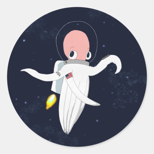 octonaut ronde sticker (Voorkant)