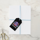 Octopasken in multitaskmodus cadeaulabel (Met Touw)