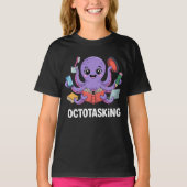 Octopasken in multitaskmodus t-shirt (Voorkant)