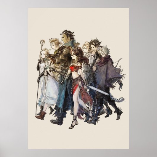 Octopath Traveler® Travellers Poster (Voorkant)