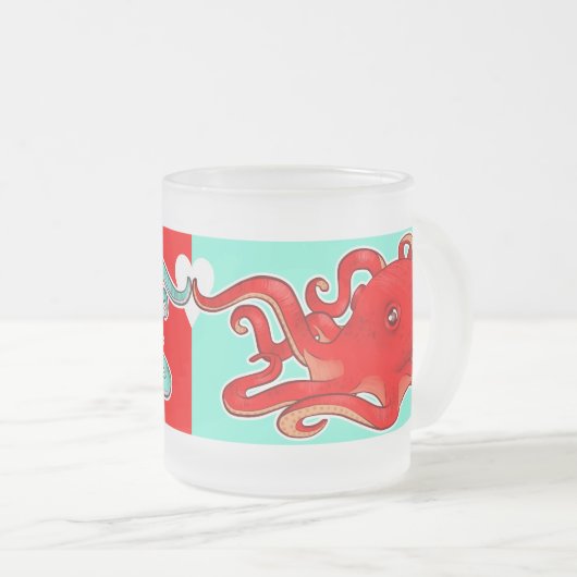 Octopi Attraction Matglas Koffiemok (Voorkant rechts)