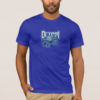 Octopi Distress logo - Blauw T-shirt