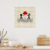  octopi en harten poster (Keuken)