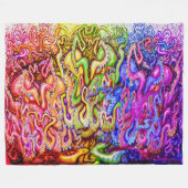 Octopi Fleece Blanket Deken (Voorkant (Horizontaal))