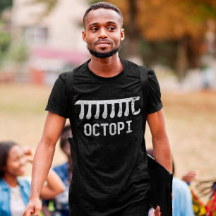 Octopi Funny physics Wiskunde Joke Geek Pi Day Ner T-shirt