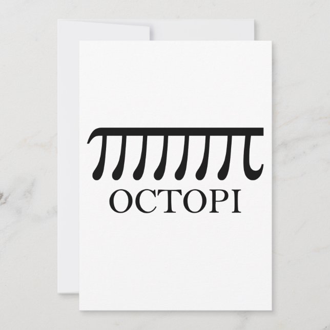 Octopi - Funny Pi Octopus Wiskunde (Voorkant)