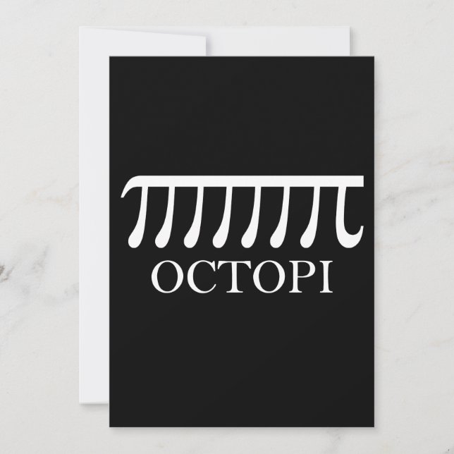 Octopi - Funny Pi Octopus Wiskunde (Voorkant)