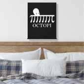 Octopi - Funny Pi Octopus Wiskunde Canvas Afdruk (Insitu (Slaapkamer))