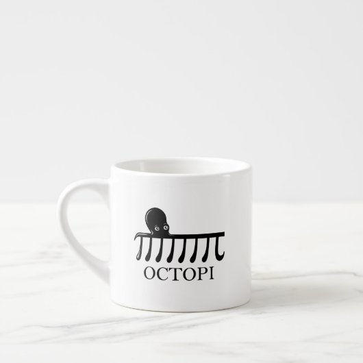 Octopi - Funny Pi Octopus Wiskunde Espresso Kop (Links)