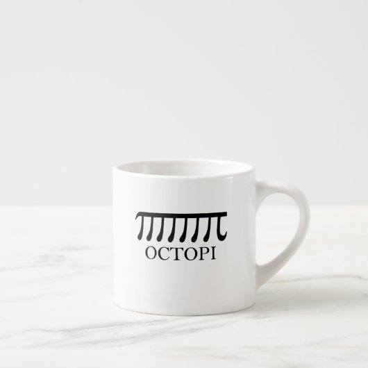 Octopi - Funny Pi Octopus Wiskunde Espresso Kop (Rechts)
