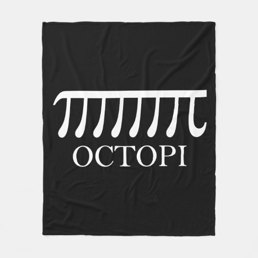 Octopi - Funny Pi Octopus Wiskunde Fleece Deken (Voorkant)
