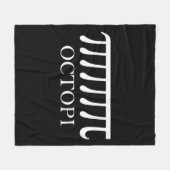 Octopi - Funny Pi Octopus Wiskunde Fleece Deken (Voorkant (Horizontaal))