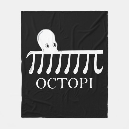 Octopi - Funny Pi Octopus Wiskunde Fleece Deken (Voorkant)
