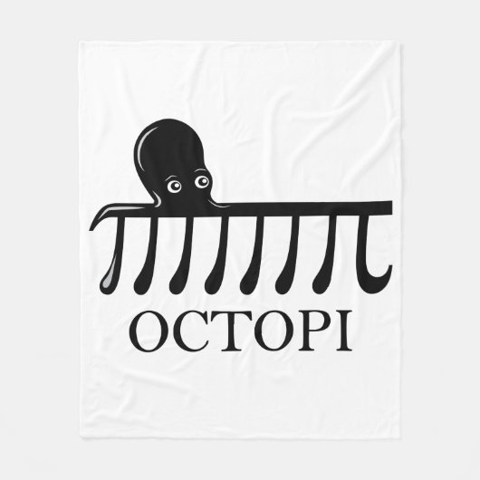 Octopi - Funny Pi Octopus Wiskunde Fleece Deken (Voorkant)