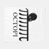 Octopi - Funny Pi Octopus Wiskunde Fleece Deken (Voorkant (Horizontaal))