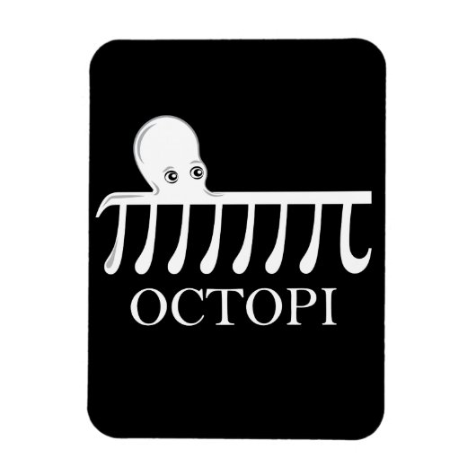 Octopi - Funny Pi Octopus Wiskunde Magneet (Verticaal)