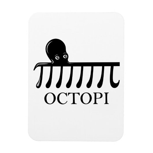 Octopi - Funny Pi Octopus Wiskunde Magneet (Verticaal)
