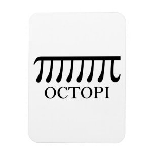Octopi - Funny Pi Octopus Wiskunde Magneet
