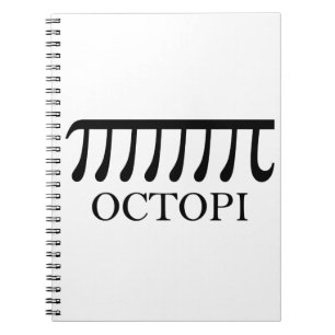 Octopi - Funny Pi Octopus Wiskunde Notitieboek