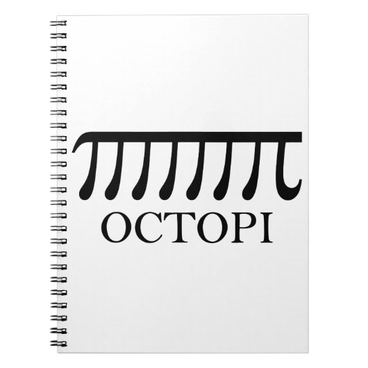 Octopi - Funny Pi Octopus Wiskunde Notitieboek (Voorkant)