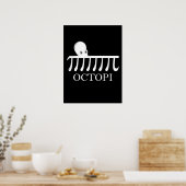 Octopi - Funny Pi Octopus Wiskunde Poster (Keuken)
