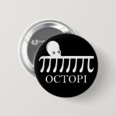 Octopi - Funny Pi Octopus Wiskunde Ronde Button 5,7 Cm (Voorkant /achterkant)
