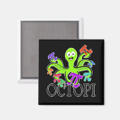 octopi magneet (Voorkant / Achterkant)
